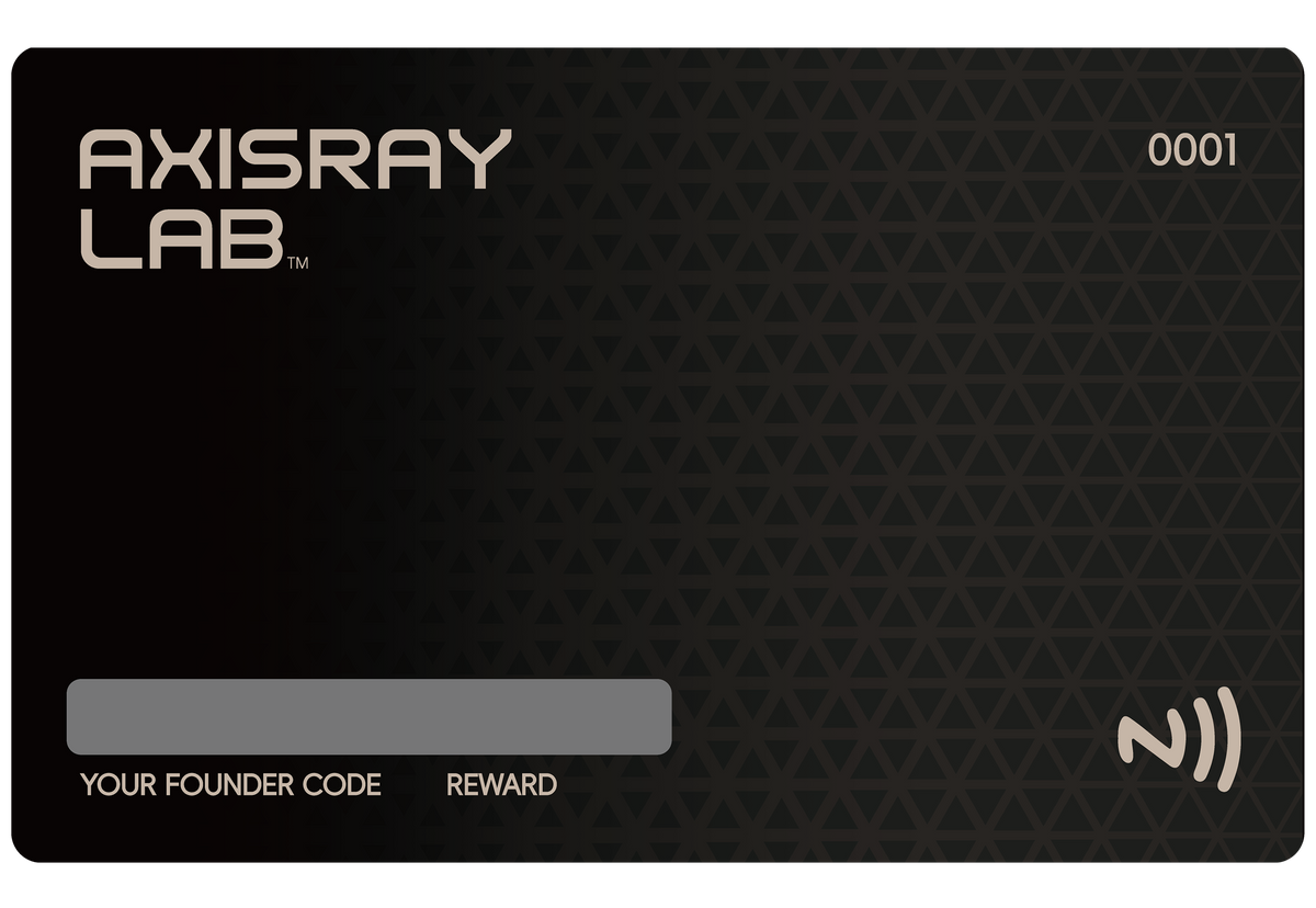 Numbered AXISRAY Founder Card
